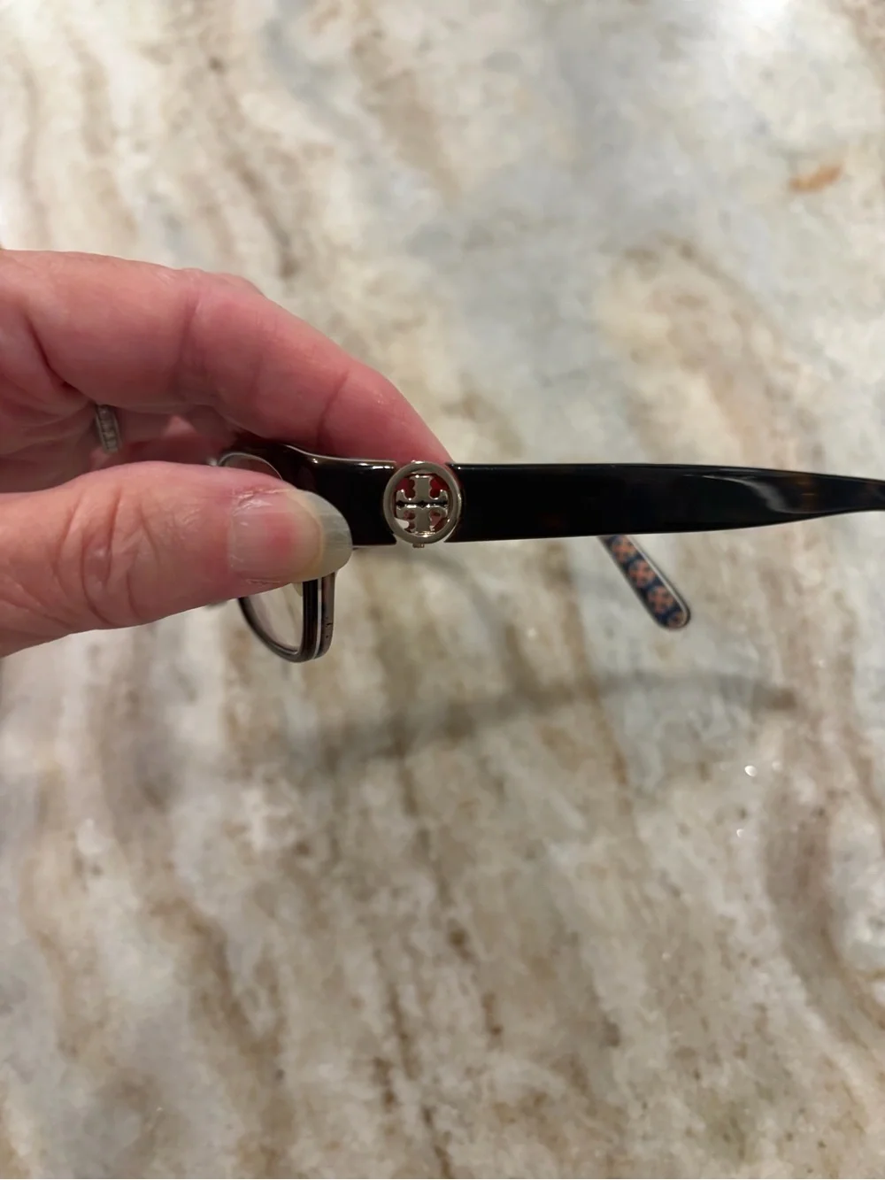 Tory Burch Black Rectangular Glasses Frame model TY 2025 with TB Case